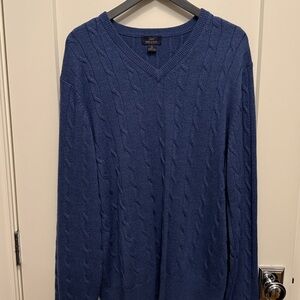 Brooks Brothers Merino Wool Sweater in Slate Blue